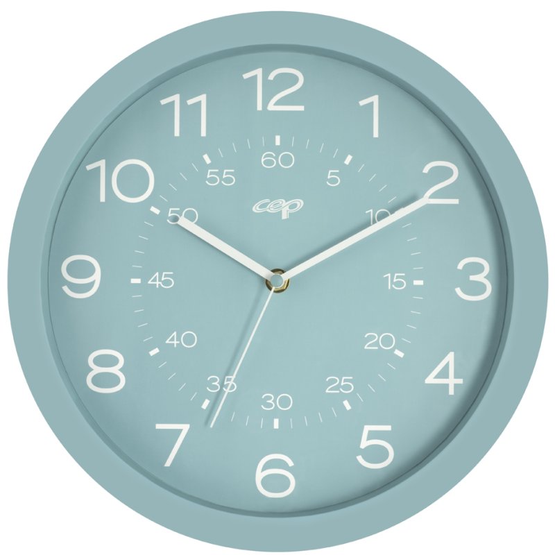 CEP horloge mural Riviera, mouvement quartz, vert menthe, 300 mm